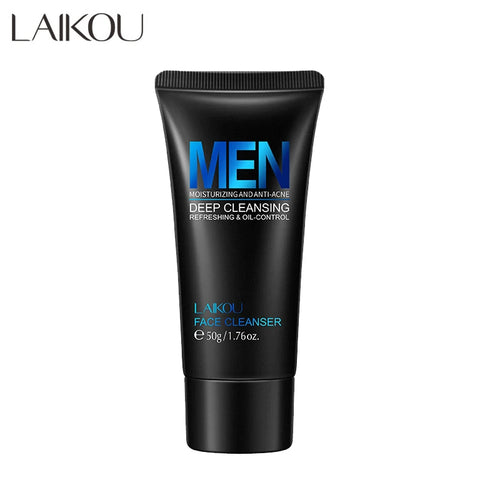 LAIKOU Men Facial Cleanser Face Washing Moisturizing Man Skin Care Oil