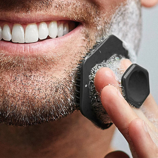 Men Shaving Beard Brush For Cleaning Barber Tool Silicon Moustache